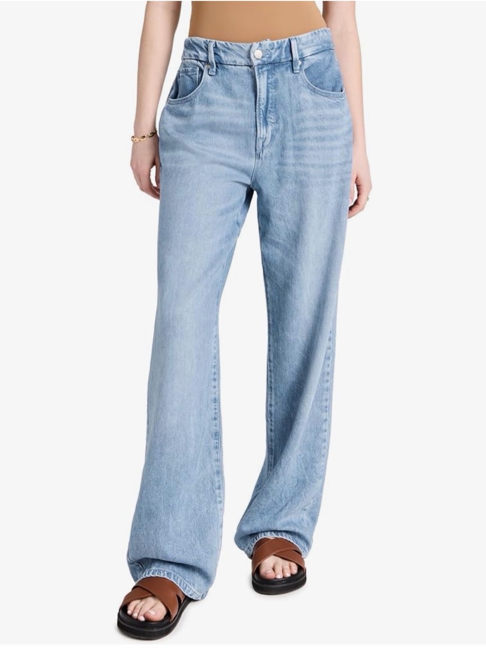 Good American Weightless Drip Good '90s Loose Jeans Indigo396 Size 8/29